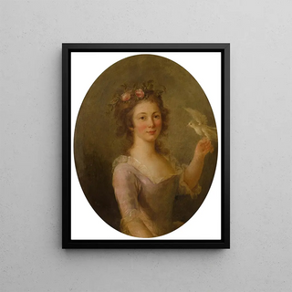 Marie Victoire Lemoine - Young Girl With a Bird.webp