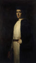 Portrait Painting of Caroline Segond-Weber 1867-1945 member of the Comédie-Française in the role of Danielo from La Reine Fiammette by Catulle Mendès - Marie Villedieu — artwork view