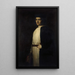 Portrait Painting of Caroline Segond-Weber 1867-1945 member of the Comédie-Française in the role of Danielo from La Reine Fiammette by Catulle Mendès - Marie Villedieu — framed artwork on a wall
