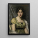 Portrait of a Woman - Marie Wandscheer — framed artwork on a wall