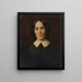 Portrait of a Woman - Marie Wiegmann — framed artwork on a wall