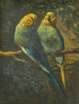 Marinus Adrianus Koekkoek The Younger - Parrots.webp