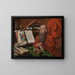 Saint Jerome - Marinus van Reymerswaele — framed artwork on a wall
