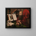 Saint Jerome in his study - Marinus van Reymerswaele — framed artwork on a wall