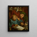 Tax Collectors - Marinus van Reymerswaele — framed artwork on a wall