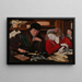 The banker and his wife - Marinus van Reymerswaele — framed artwork on a wall