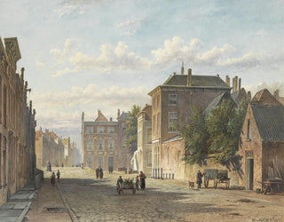 La rue de la Burgwal à La Haye - Marinus van Reymerswaele — artwork view