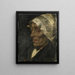 Fisherwoman - Marinus van der Maarel — framed artwork on a wall