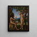 The Temptation of Adam and Eve - Mariotto Albertinelli — framed artwork on a wall