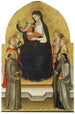 Madonna and Child with angels and saints Marie Madeleine François Dorothée and Antoine Abbot - Mariotto di Nardo — artwork view