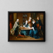 Reunion of the Barr family gathering in their interior - Marius Pierre Lemazurier — framed artwork on a wall