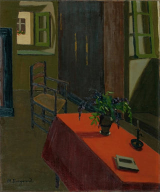 Marius Borgeaud - Red Table With Wisteria.webp