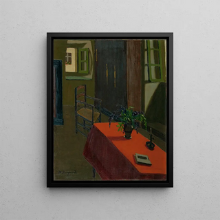 Marius Borgeaud - Red Table With Wisteria.webp