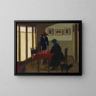 The Seer - Marius Borgeaud — framed artwork on a wall