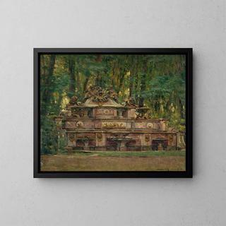 Le Buffet d'eau dans les jardins du Grand Trianon - Marius Michel — framed artwork on a wall