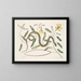 Apocynum c. Angis viridis maculatus, le serpent vert tacheté - Mark Catesby — framed artwork on a wall