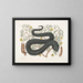 Tree with Black Viper Leaves - Mark Catesby — framed artwork on a wall
