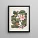 Cenchramidea Arbor saxis nascens c The Balsam Tree - Mark Catesby — framed artwork on a wall