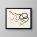 The Whip Snake - Mark Catesby — framed artwork on a wall
