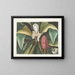 Magnolia, the umbrella tree - Mark Catesby — framed artwork on a wall