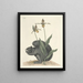 Fish, snakes, insects and some other animals, as well as some plant images Pl073 - Mark Catesby — framed artwork on a wall