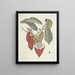 Fish, snakes, insects and some other animals, as well as some plant photos Pl103 - Mark Catesby — framed artwork on a wall