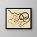 The crazy whip snake - Mark Catesby — framed artwork on a wall