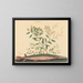 The Green Fish Esox osseus - Mark Catesby — framed artwork on a wall