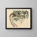 The Canadian Crane Ardea americana - Mark Catesby — framed artwork on a wall