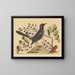 The Red-footed Thrush - Mark Catesby — framed artwork on a wall