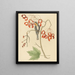 Le grimpereau à gorge jaune - Mark Catesby — framed artwork on a wall