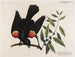 The Red-winged Blackbird, the Broadleaf Myrtles, and the Berry Candle - Mark Catesby — artwork view