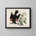 The Red-winged Blackbird, the Broadleaf Myrtles, and the Berry Candle - Mark Catesby — framed artwork on a wall