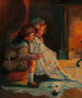 Children warmed by the fire - Mark Fisher — artwork view