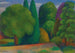Landscape with a Row of Trees - Mark Gertler — artwork view