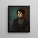 Portrait of the artist Sister Sophie - Mark Gertler — framed artwork on a wall