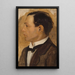 Portrait of Jack, the artist's brother - Mark Gertler — framed artwork on a wall