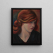 Portrait of Jean Kemp - Mark Gertler — framed artwork on a wall