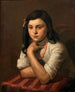 Portrait painting of May Berlinsky - Mark Gertler — artwork view