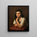 Portrait painting of May Berlinsky - Mark Gertler — framed artwork on a wall
