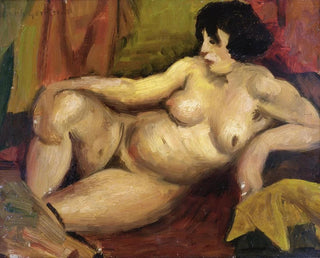 Nude reclining painting - Mark Gertler — artwork view