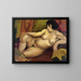 Nude reclining painting - Mark Gertler — framed artwork on a wall
