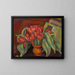 Red Tulip Still Life - Mark Gertler — framed artwork on a wall