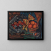Still life with pomegranates and fruits - Mark Gertler — framed artwork on a wall