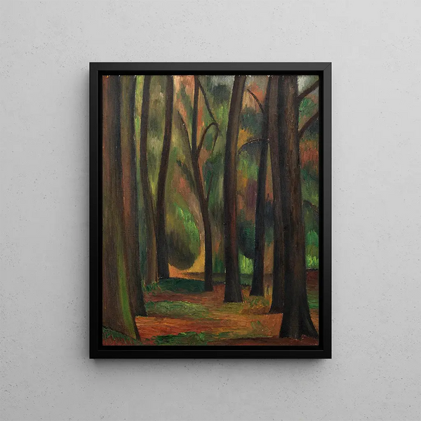 Trees at Garsington - Mark Gertler — framed artwork on a wall