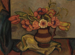 Tulips and Mimosa - Mark Gertler — artwork view
