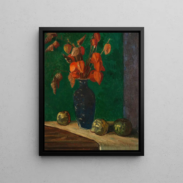 Winter Cherries Painting - Mark Gertler — framed artwork on a wall
