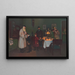 Yom Kippour painting going to grandparents' house to be blessed - Mark Joffre — framed artwork on a wall