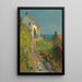 A Corner of Runswick - Mark Senior — framed artwork on a wall