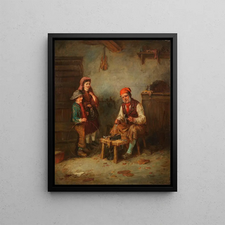 Mark William Langlois - Schuster mit zwei Kindern.webp